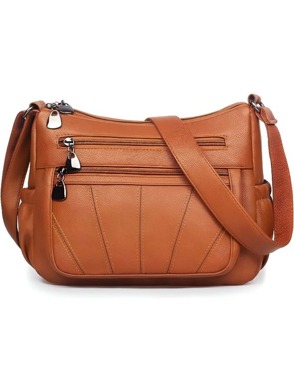 Crossbody Purse for Women Ladies Soft PU Leather Shoulder Bag Medium Roomy